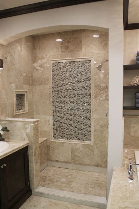If your bathroom could use a makeover there's no better place. House Update - Tile! | Master bath shower, Rustic bathroom ...