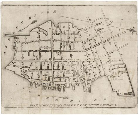Rare 18th-century plan of Charleston, based on the unobtainable Edmund