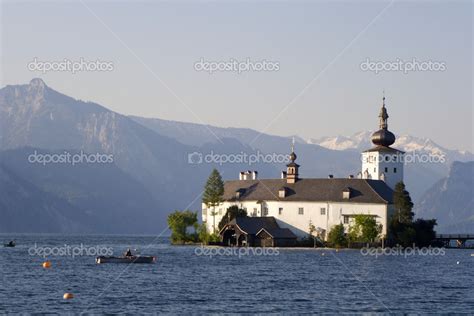 Kostel V Ostrově Traunsee Gmünd Rakousko — Stock Fotografie