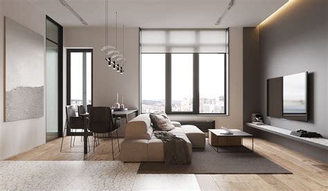 Apartment For A Bachelor On Behance Apartment Interior Home Room