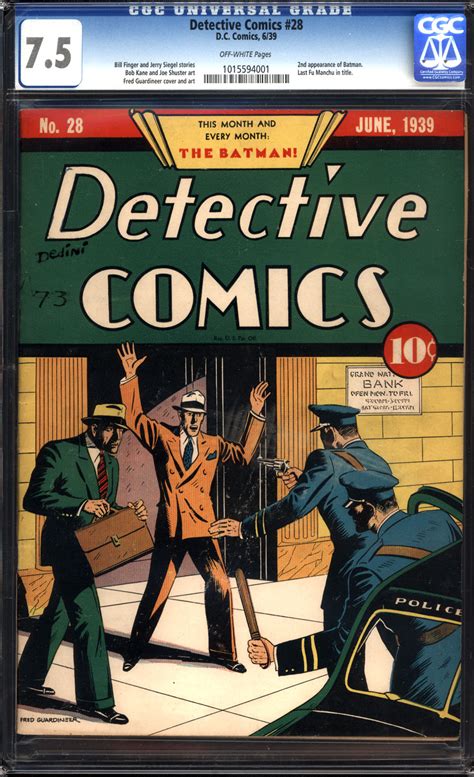 Comicconnect Detective Comics 1937 2011 2016 28 Cgc Vf 75