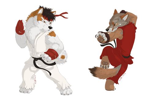 Ryu And Ken Spar By Prinzeburnzo On Deviantart