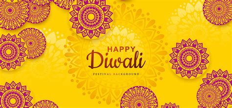 Diwali Festival Holiday Design With Indian Rangoli Background 680101