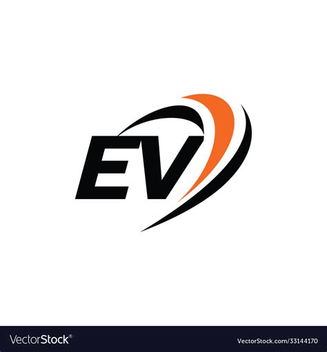 Ev Monogram Logo Royalty Free Vector Image Vectorstock