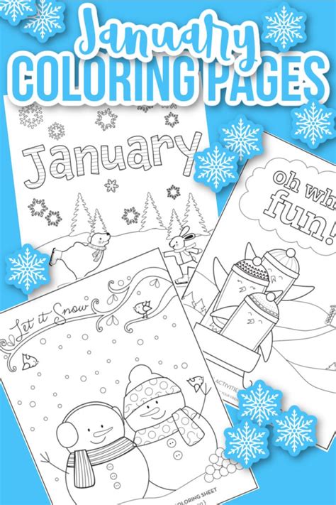 Happy 2023 Print These Free January Coloring Pages For Winter Kids