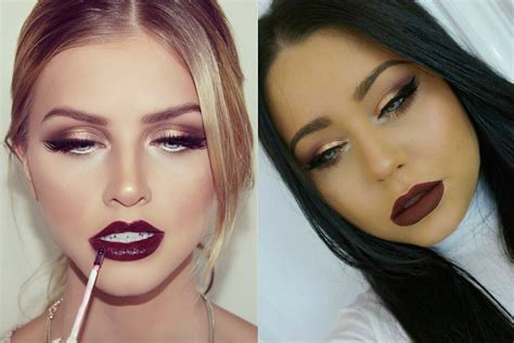 Bronze Gold And Burgundy Fall Makeup Tutorial Youtube