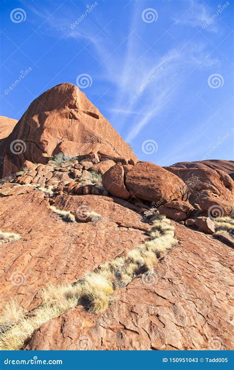 Red Rock And Blue Sky Editorial Stock Photo Image Of Jutting 150951043