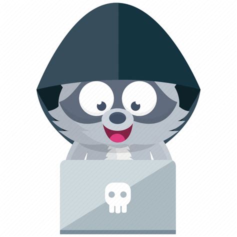 Emoji Emoticon Hacker Racoon Smiley Sticker Icon Download On