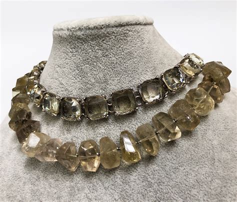 Super Chunky Crystal Necklace Statement Raw Stone Necklace Etsy