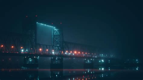 Foggy Bridge 4k Wallpaper