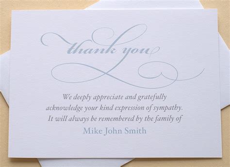 Write Sympathy Thank You Cards