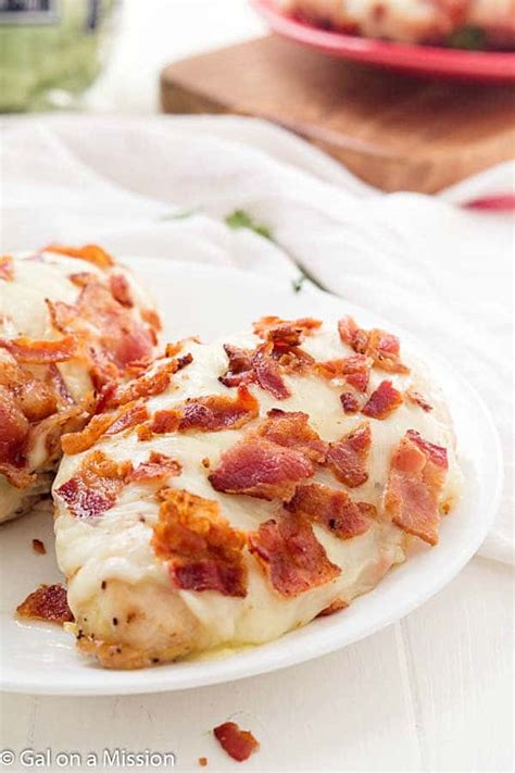 Cheesy Bacon Chicken Breasts Gal On A Mission