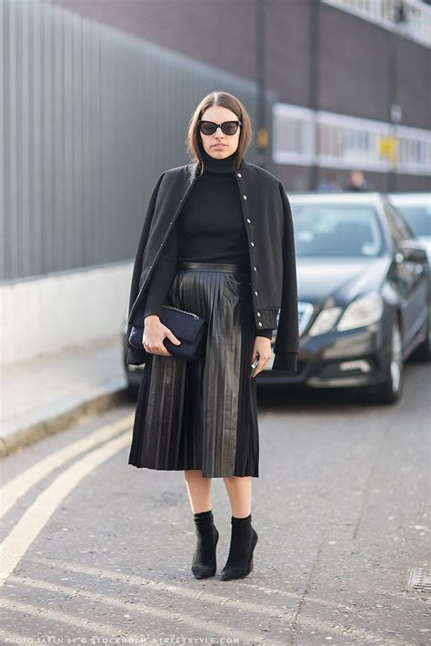 Carolines Mode Stockholmstreetstyle Leather Street Style London Street Style Street Chic