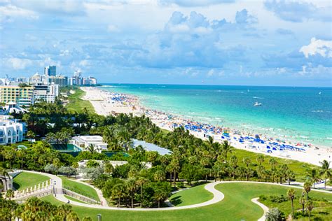 South Pointe Park Und Pier Am South Beach In Miami Beach Luftaufnahme