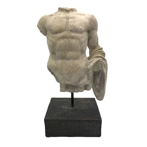 Estatua del torso del busto masculino en la decoración de Etsy
