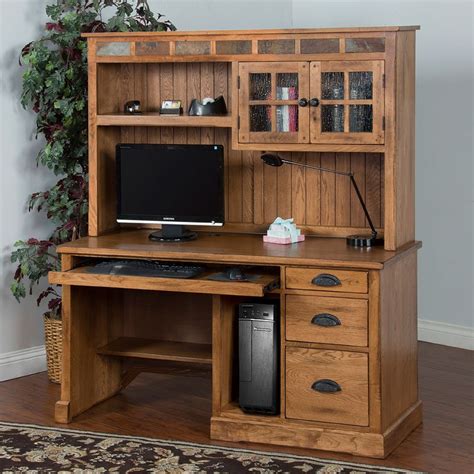 Fit a computer desk with hutch into existing decor to make it easy for you to blend items with the current office furniture setup, staples features many computer desks from a variety of brands. Sedona Computer Desk W/ Hutch Sunny Designs, 1 Reviews ...