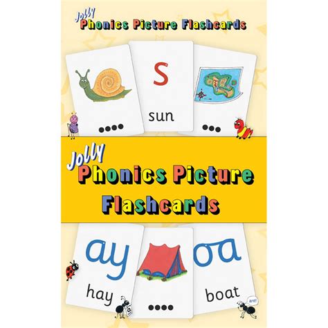 Jolly Phonics Picture Flashcards Abc School Supplies