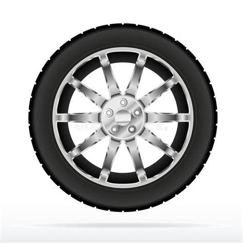 Car Wheel And Tyre Stock Vector Illustration Of Rubber 20571514