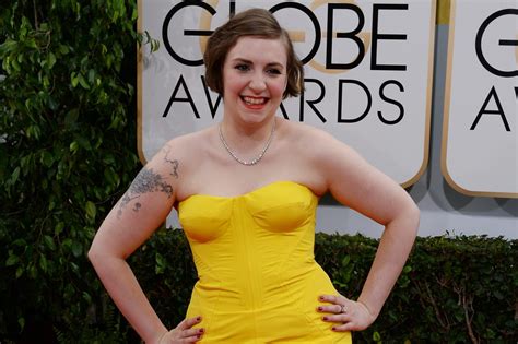 lena dunham shows off curves in lingerie photo