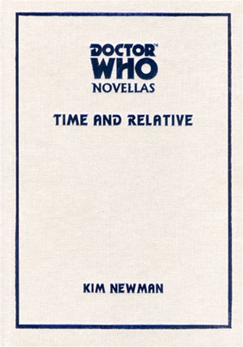 Doctor Who Novella Time And Reletive A Telos Publishing Limited Deluxe