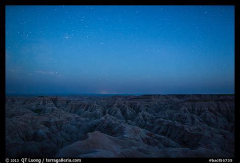 Picturephoto Badlands From Above At Night Badlands National Park
