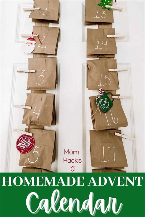 Diy Advent Calendar For Kids Christmas Countdown Mom Hacks 101