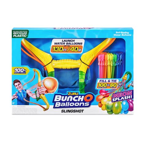 Bunch O Balloons Slingshot 100 Neon Water Balloons Blaster Time