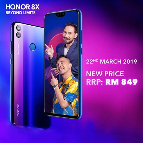 The price of the huawei honor 8x in united states varies between 174&dollar; HONOR Slashed Their HONOR 8X Price from RM 949 to RM 849 ...