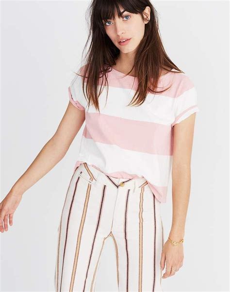 Madewell Setlist Boxy Top In Norfolk Stripe Tops Boxy Top Clothes