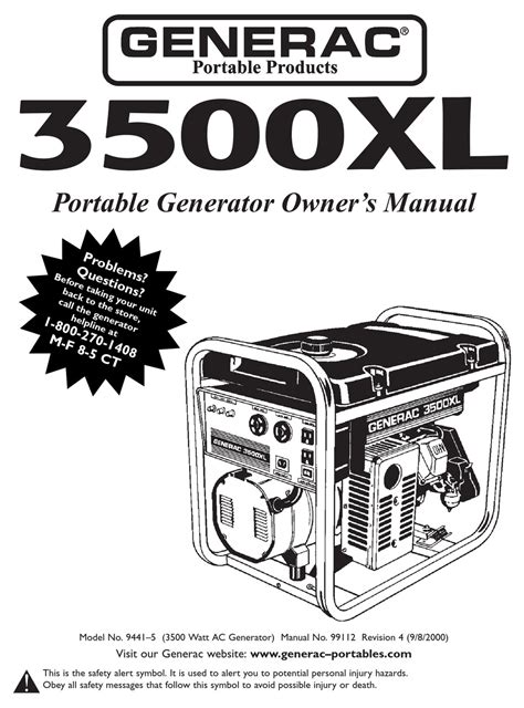Download generac power systems portable generator 3500xl free pdf owner's manual, and get more generac power this manual for generac power systems 3500xl, given in the pdf format, is available for free online viewing and download without logging on. +Generac 3500Xl Caburetor Adjustment / Generator Carburetor Cleaning And Engine Speed Adjustment ...