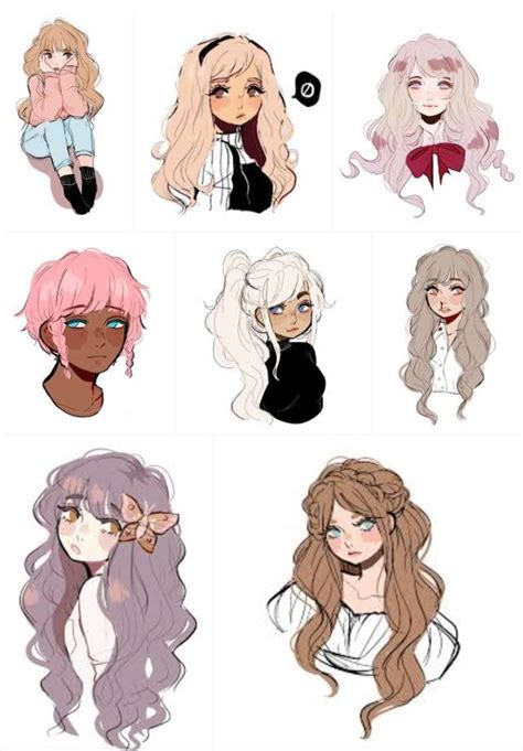 Pin By ゼタ・オオカミ On Drawing Hair And Hairstyles Girls Cartoon Art Hair