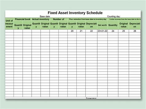Printable It Asset Inventory Template Excel Sample In Fixed