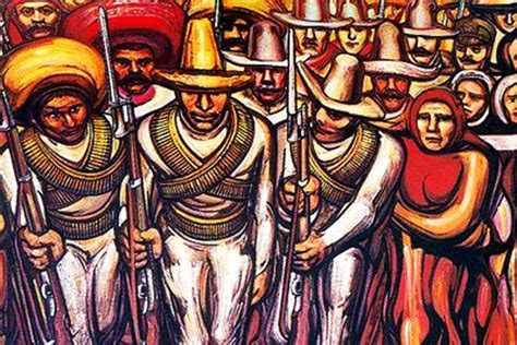 La Marcha By David Alfaro Siqueiros Revolución Mexicana Mexicano