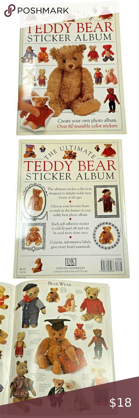 The Ultimate Teddy Bear Book Sticker Album Over 60 Stickers Dorling