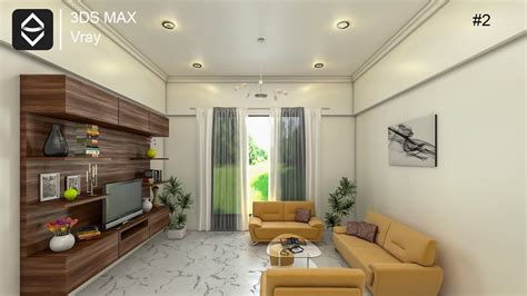 Living Room Interior Design In 3ds Max And Vray Tutorial 2 Youtube