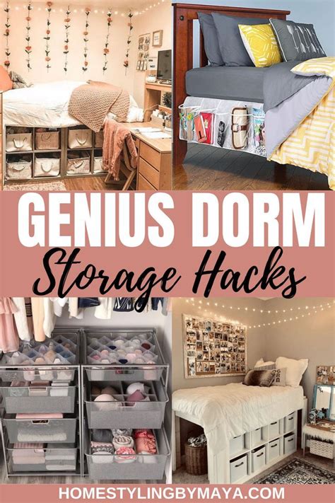 Genius Dorm Room Storage Ideas For 2021 College Dorm Room Decor