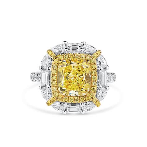 Fancy Intense Yellow Diamond Ring Dalby Diamonds