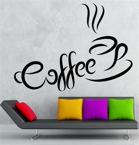 Coffee Wall Stickers Kitchen Cafe Restaurant By Wallstickers4you