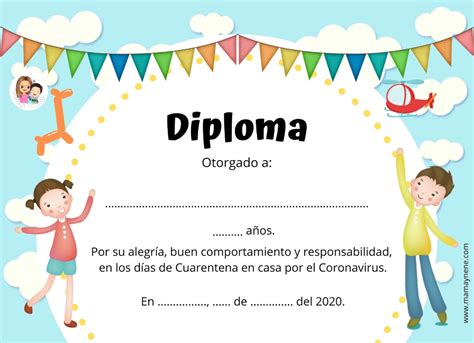 Primaria Diplomas Para Niños Editables En Word Hallerenee