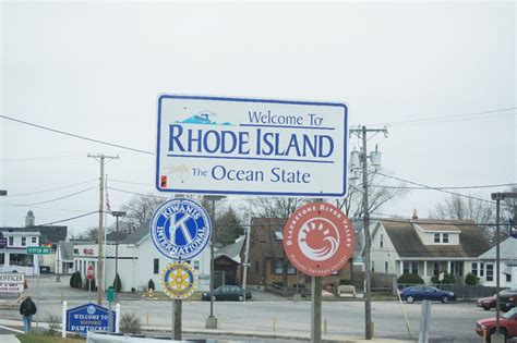 Rhode Island State Sign Taken March 2012 States In America Us