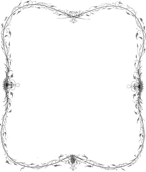 Delicate Antique Frame Image The Graphics Fairy