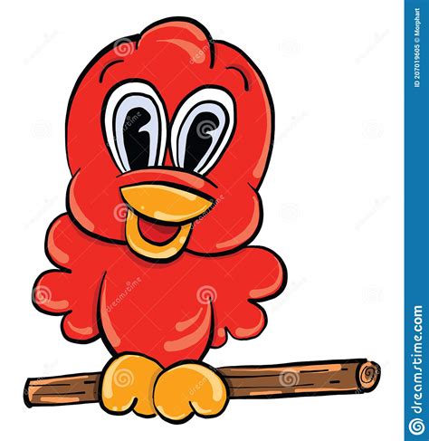 Red Bird Illustration Vector Stock Illustration Illustration Of