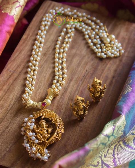 Unique Pearl Necklace From Vriksham South India Jewels
