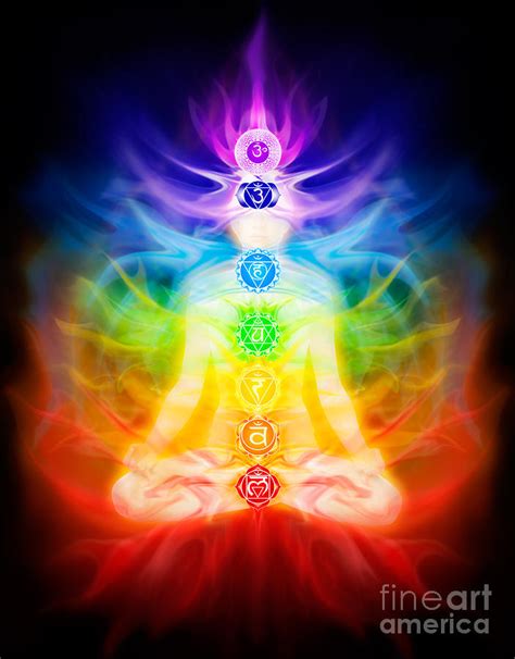 Chakras And Energy Flow On Human Body Photograph By Maxim Images