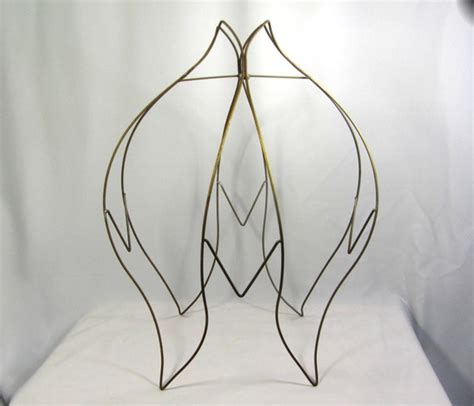 lamp shade wire frame for floor lamps huge old tulip victorian