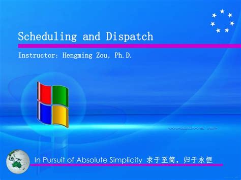 Ppt Scheduling And Dispatch Powerpoint Presentation Free Download