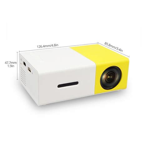 Yg 300 Mini Portable 600 Lumens Video 1080phigh Resolution Led Projector