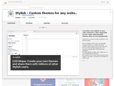 Stylish Custom Themes For Any Website Chrome Web Store