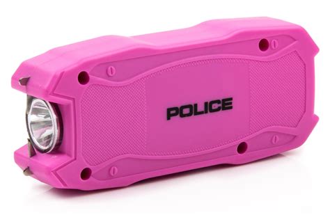 Police Pink Mini Stun Gun 1901 550 Bv Rechargeable Led Flashlight Ebay