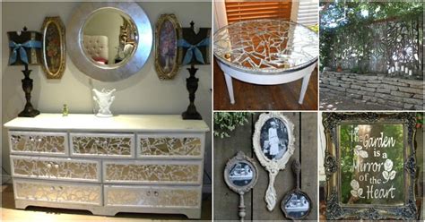 20 Brilliant Crafty Diy Ideen Upcycle Broken Mirrors Eskiblog